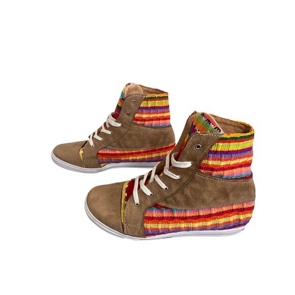 Limonada Woven High Top Sneakers Women’s Multicolor Guatemala Textile Casual 36 - Picture 3 of 7